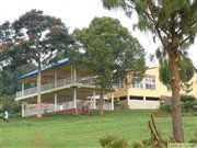 Clubhaus am Golfplatz in Entebbe, Uganda