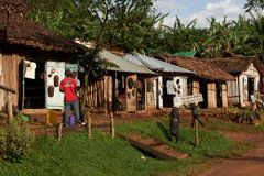 Souvenirhändler in Uganda