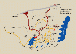 Mihingo Lodge: Map of the area