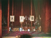 Royal regalia of the kings in the Kasubi Tombs in Kampala, Uganda
