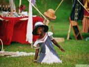 Girl playing in Uganda